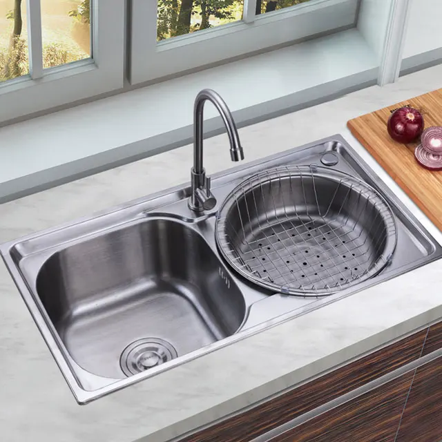 OEM kitchen Equipment Double Bowl Large Size Stainless Steel Sink