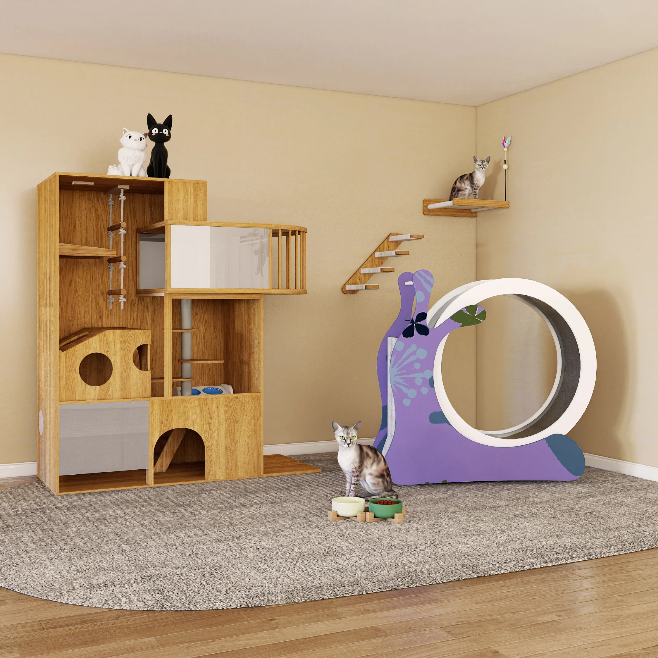 Super waterproof and durable kennel outdoor wooden kennel for pet house