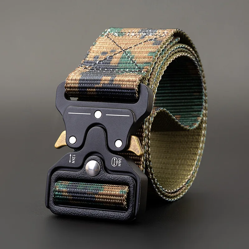 Amazon Wholesale Camouflage Nylon Heavy Duty Unisex Adjustable Comfortable Colorful Tactical Military Belt