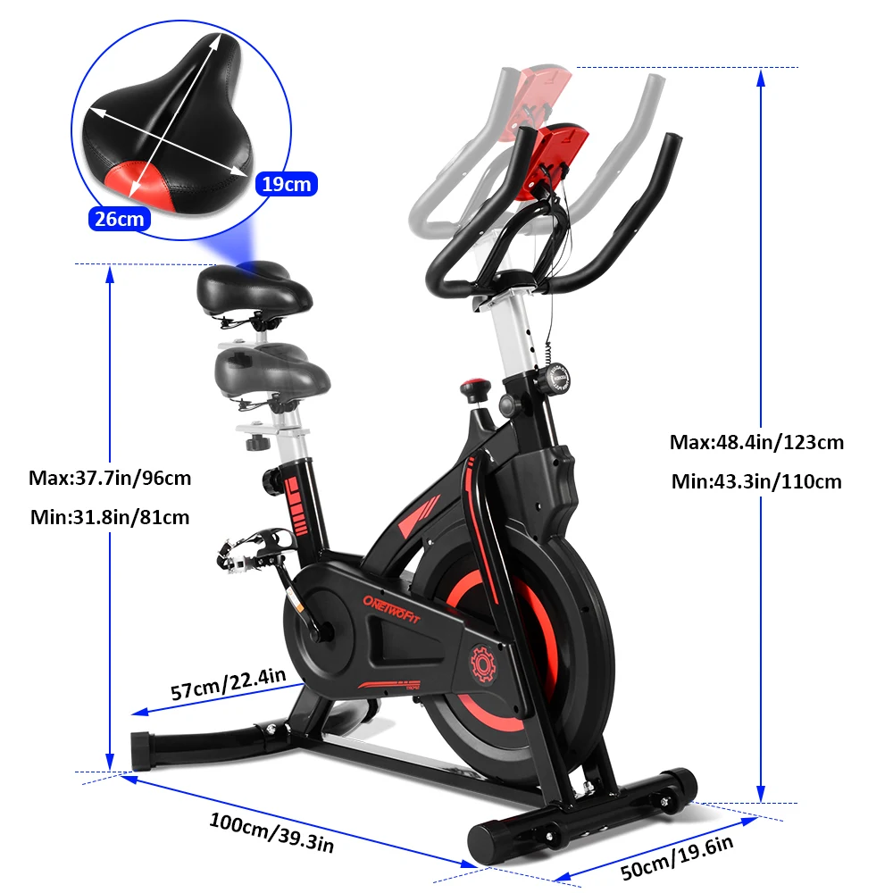Onetwofit Support Sample 6 Kg Fitness Gym household multi functional Spinning Bike Indoor Cycling Exercise Bikes For Sale