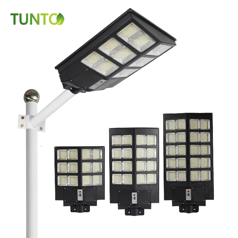 Super brightness New Products 300W 400W 500W  IP65 All-in-One ABS Remote Sensor Integrated Solar Light Outdoor LED Street Light