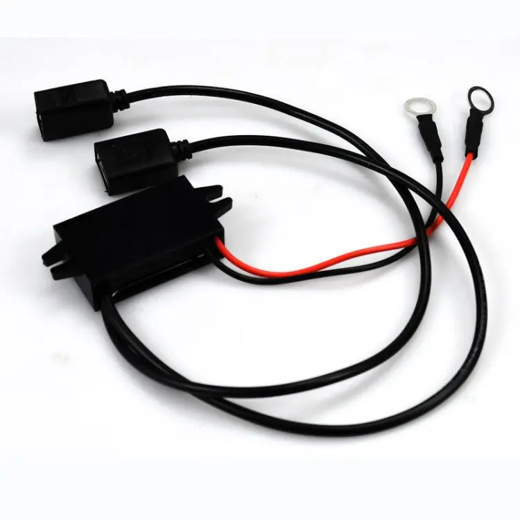 LOW MOQ CUSTOM 12V to 5V DC DC Buck Converter 12 Volt Step Down to 5 Volt USB Car Charger Customized Logo Cable Length Connector