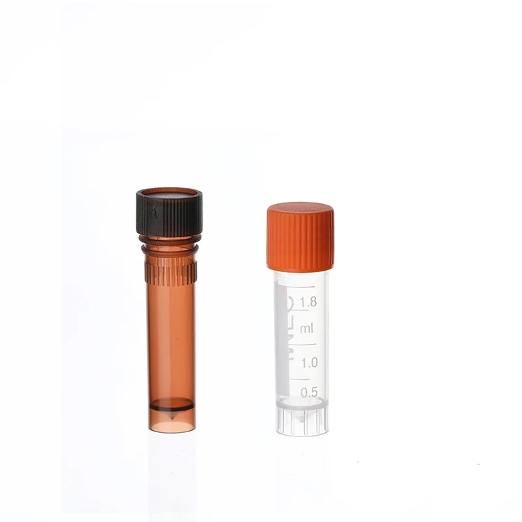 laboratory sterile cryogenic vials 2ml cryovials for liquid nitrogen storage