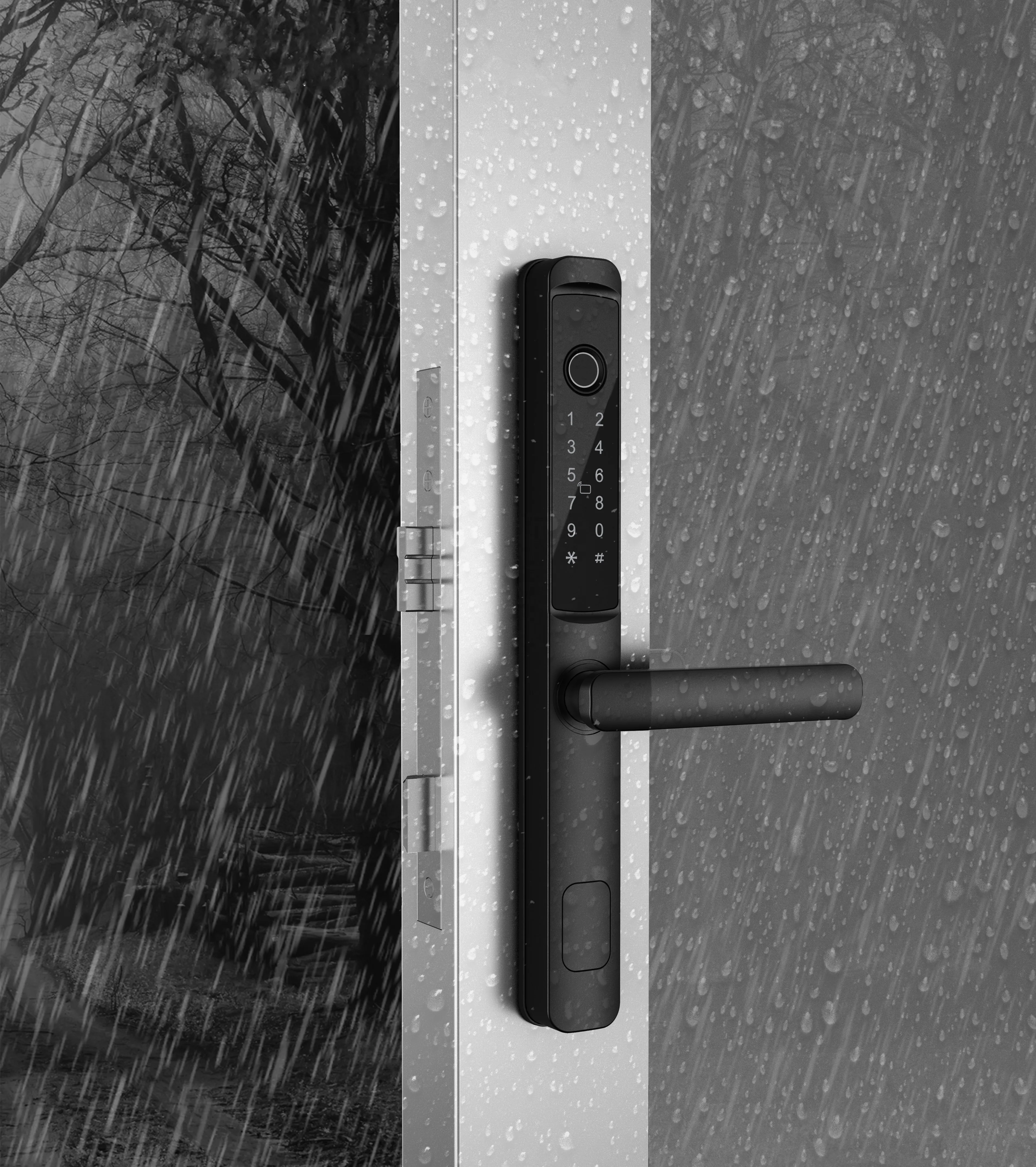 cerradura biometrica patio digital aluminum sliding door lock with tt lock app