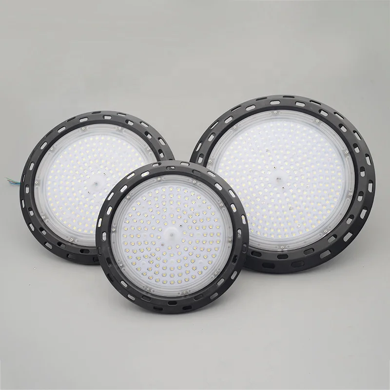 Factory price ufo Led highbay light 130lm/w 3/5years warranty 100w 150w 200w AC85-277V