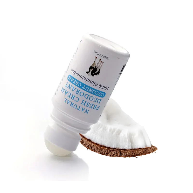 Factory Direct Sale Moogoo Natural Fresh Cream Deodorant & Antiperspirant 60ml Coconut Cream 100% Aluminum-Free