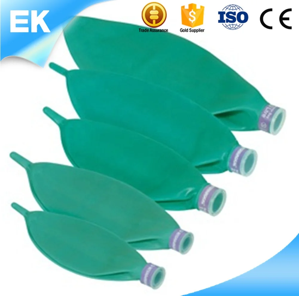 
Green Color 0.5L/1.0L/2.0L/3.0L Latex Free Breathing Bag 