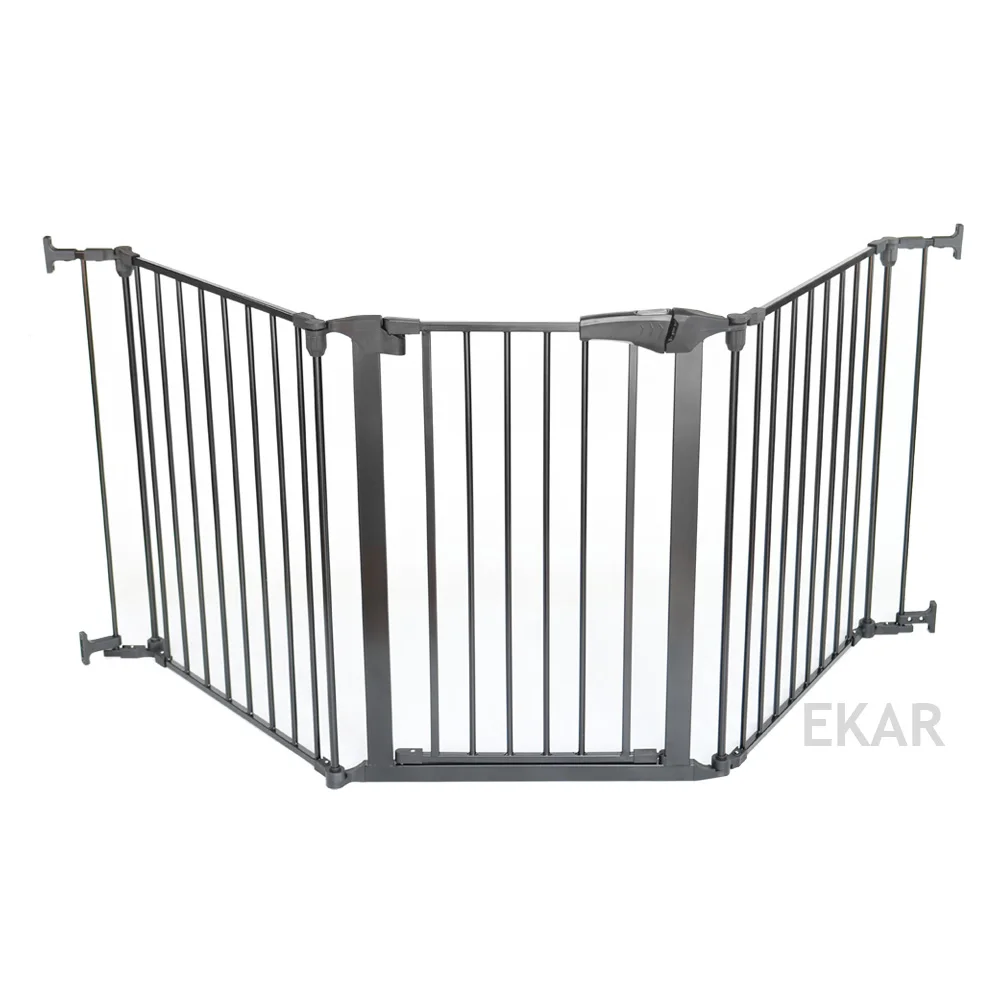 
Easy close long large baby fire metal safety gate 