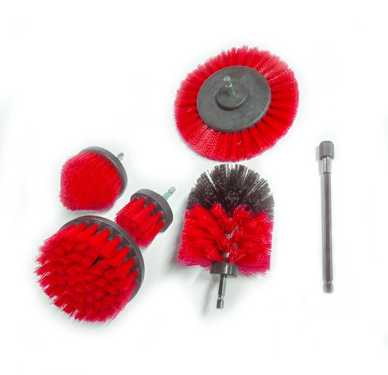 Electric Tile Grout Scrubber Tub Cleaner Kit Hand Drill Cleaning Brush