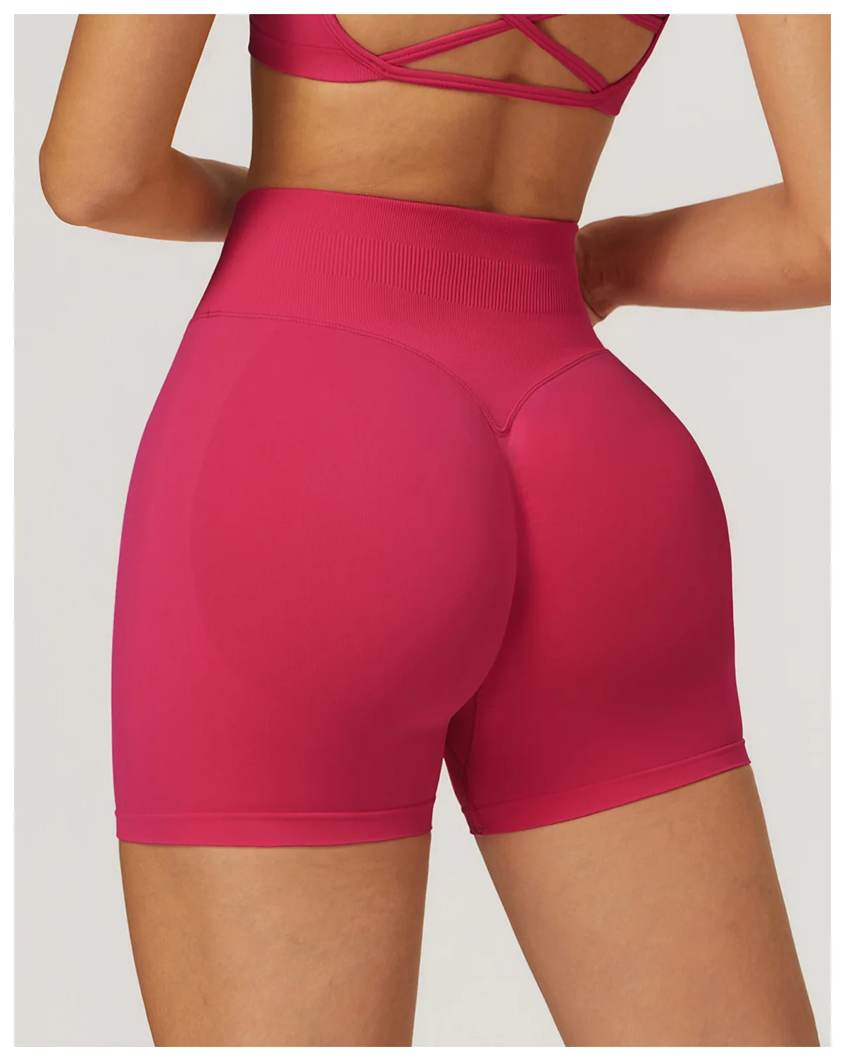 Women Clothing Manufacturer Butt Lifting Tight Shorts Activewear Seamless Sports Gym Fitness Yoga Shorts For Women
