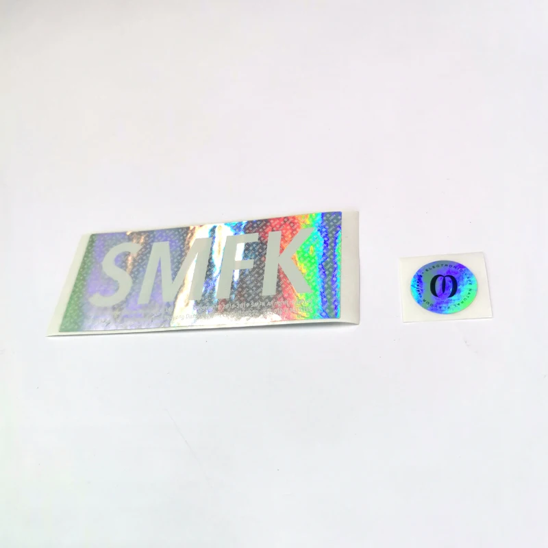 Customized Logo Made Label Holographic Sticker Rainbow Effect Custom Hologram Sticker