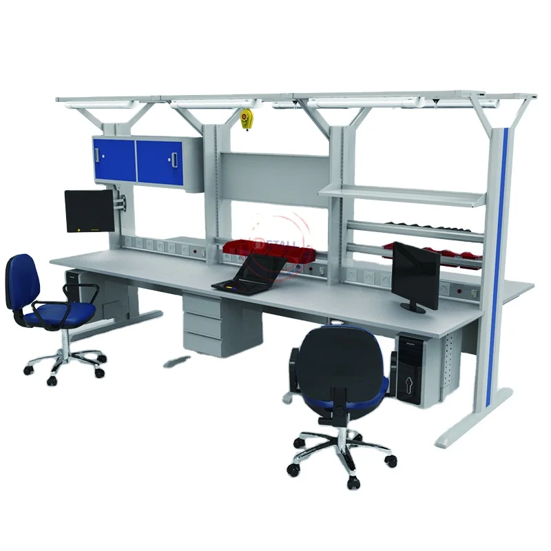 Detall electronics laboratory workbench furniture