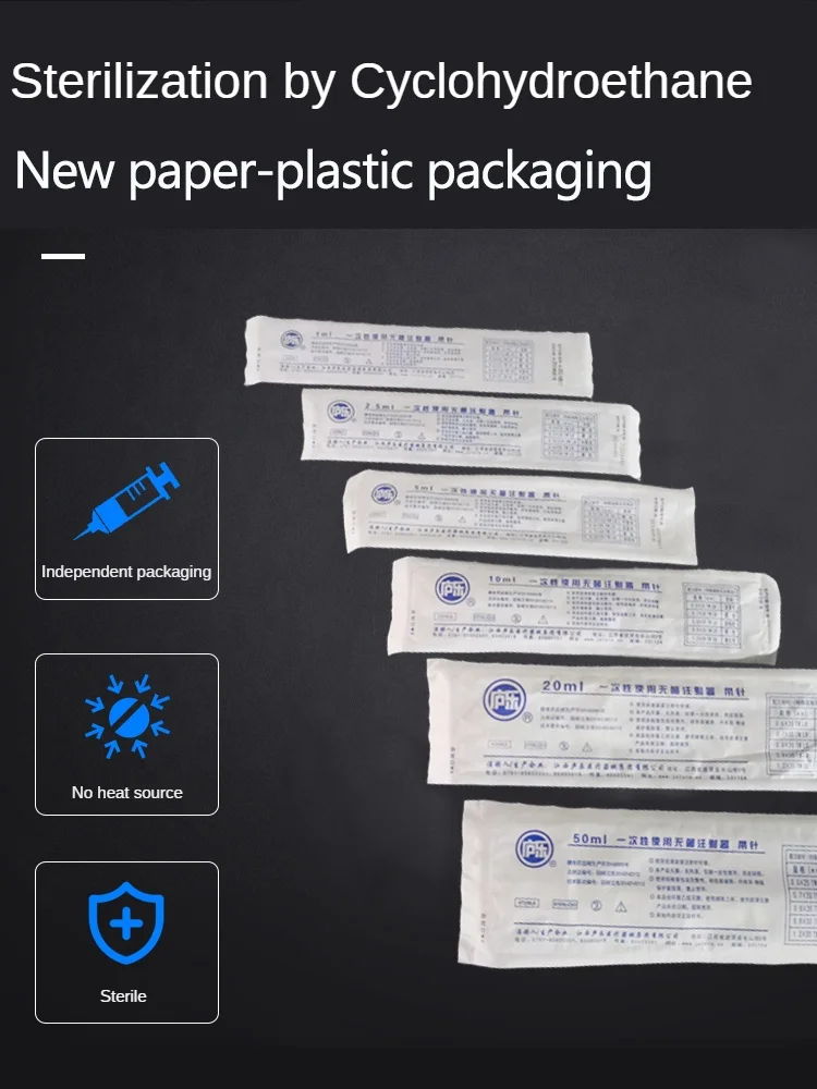 Disposable Sterile Injection 1cc 2.5ml 5ml 10ml 20ml 50ml Medical Plastic Syringes With Needle