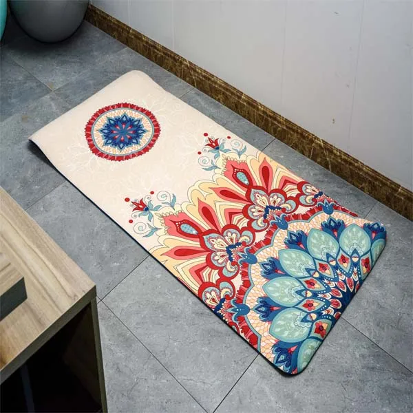 
Hot seller 2021Soft Extra Thick YOGA Exercise Beautiful durable custom printing NBR yoga mat 