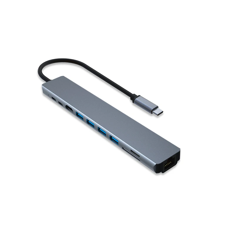 usb c hub 7 in 1 4k hdtv radio tf card memory card sd adapter pd 100w usb cable usb 3.0 ports 7 in 1 docking station