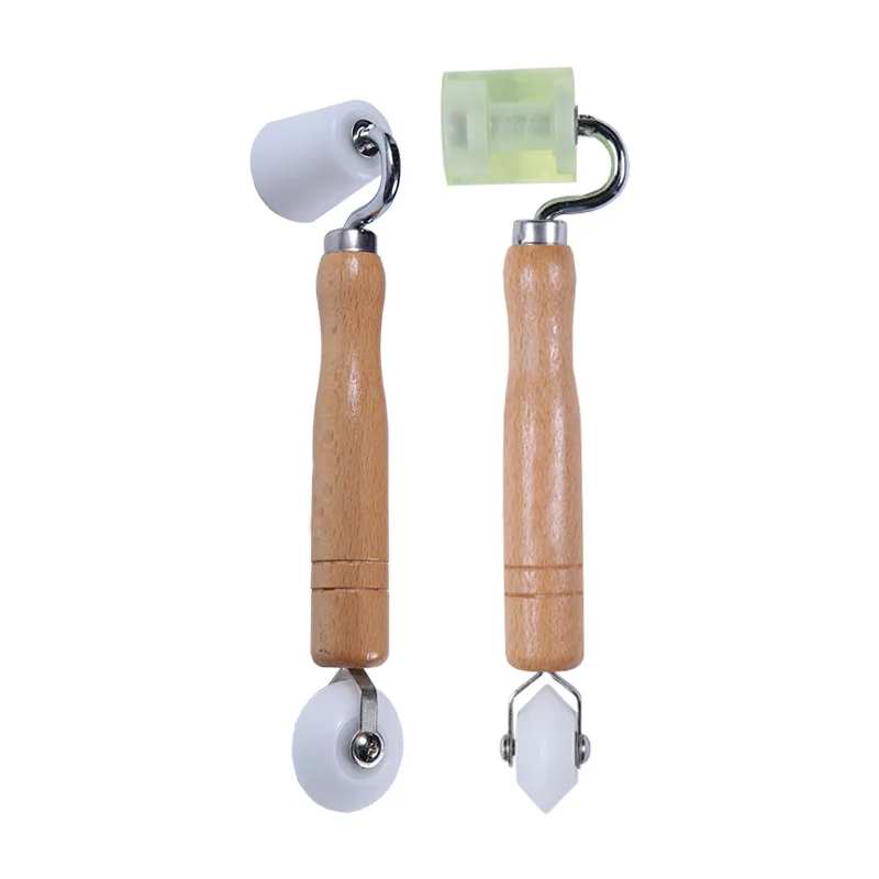 Double-Ended Silicone Seam/Brass Detail Penny Combo Roller Tool Press Roller Seam Roller for Wallpaper DIY Industrial Use