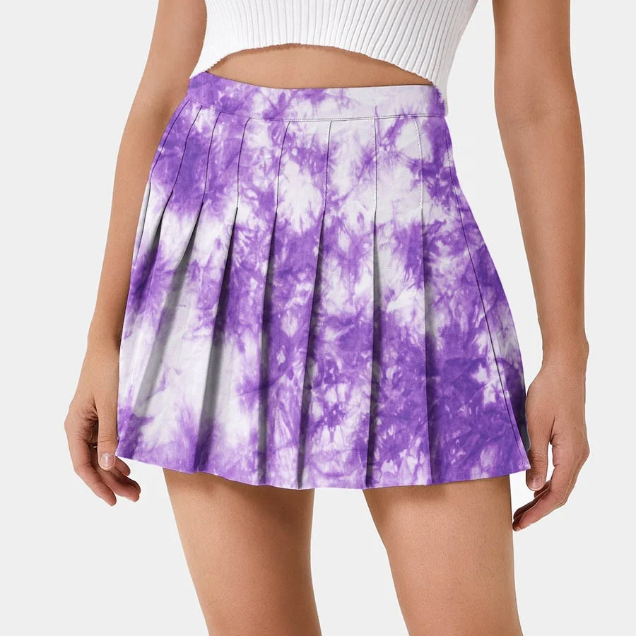 Мега теннис одежда «вареный» юбка плиссированные складки Lu женская сексуальная юбка с завышенной талией одежда для бега, для игры в гольф Спортивная повседневная короткая юбка