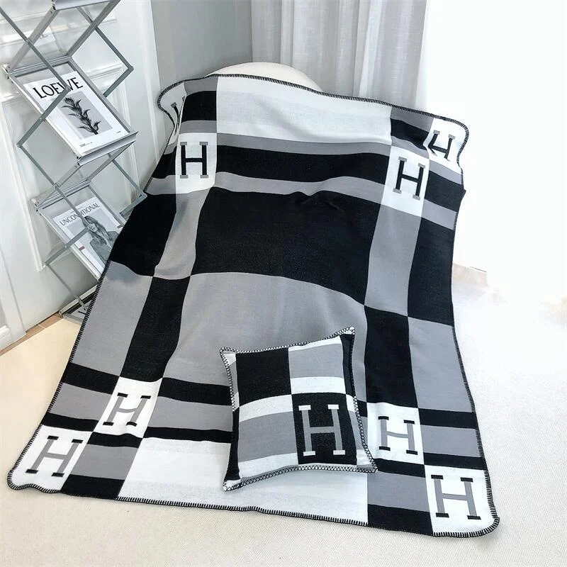 flight air conditioning sofa blanket single shawl scarf car nap large lattice home h blanket wholesale
