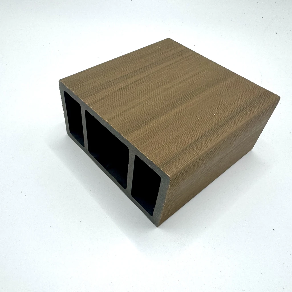 Composite Deck Profile WPC Handrails Balustrades Column Outdoor Co-Extrusion Wood Plastic Decking Hollow Tube Timber