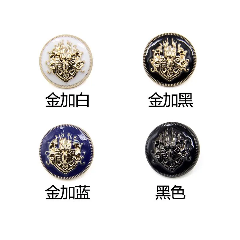 wholesale customize 10mm 11.5mm 12.5mm 15mm 18mm 20mm 23mm 25mm pearl metal down holes shank sewing buttons