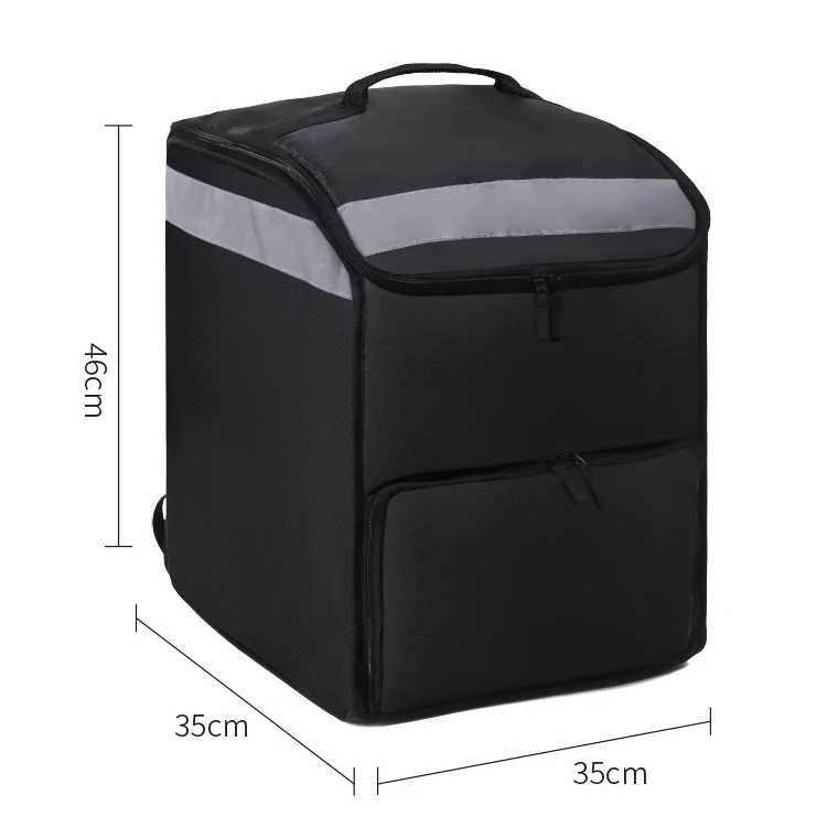 Wholesale Large Capacity Pizza Rider Delivery Bag Thermal Delivery Backpack High Quality Takeaway Insulated Food Cooler Bag