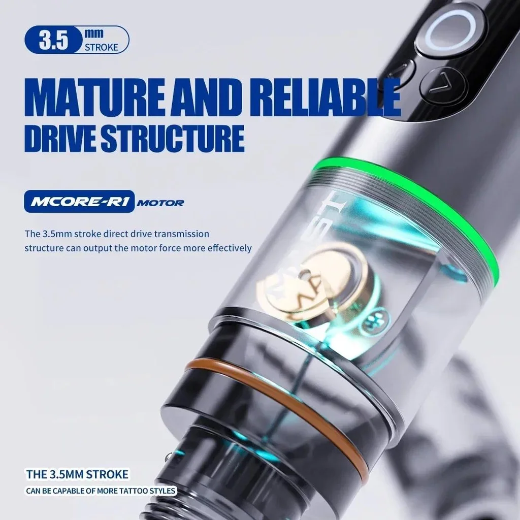 Mast Archer 2 Wireless Tattoo Machine Battery Pen Smart Screen LED Display Mcore Brushless Motor Tattoo Supply for Tattoo Artist