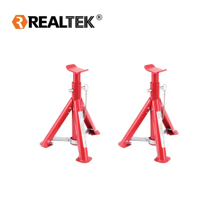 Realtek Easy To Operate Movable Vehicle Maintenance Tool Foldable 3 Ton Lifting Car Jack Stand