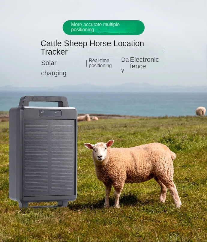 Solar Powered High Accuracy 4G Tracker Cow Smart Farm Waterproof Gps Tracker Using Animal Cattle Tracking Device