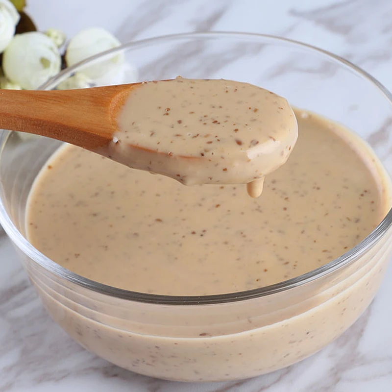 Wholesale Factory 1.5L Sesame Salad Dressing for Sushi Salad BRC-A BSCI IFS NON-GMO NON-MSG JAPANESE FLAVOR SESAME DRESSING