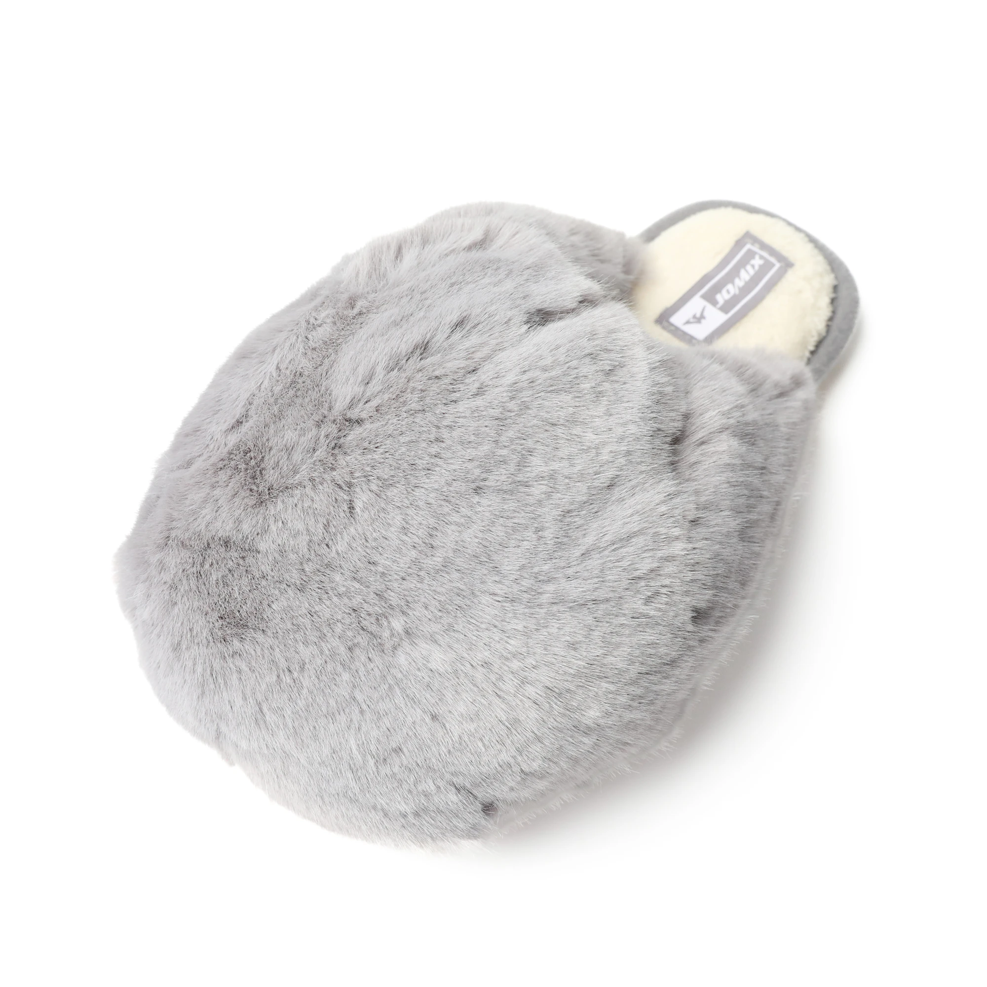 2024 Autumn Indoor Khaki Winter Warm Cotton Fabric House Slippers For Women