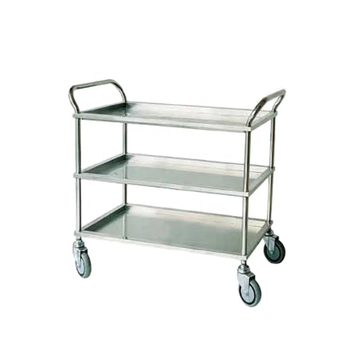 Medical stainless steel trolley hospital food trolleys