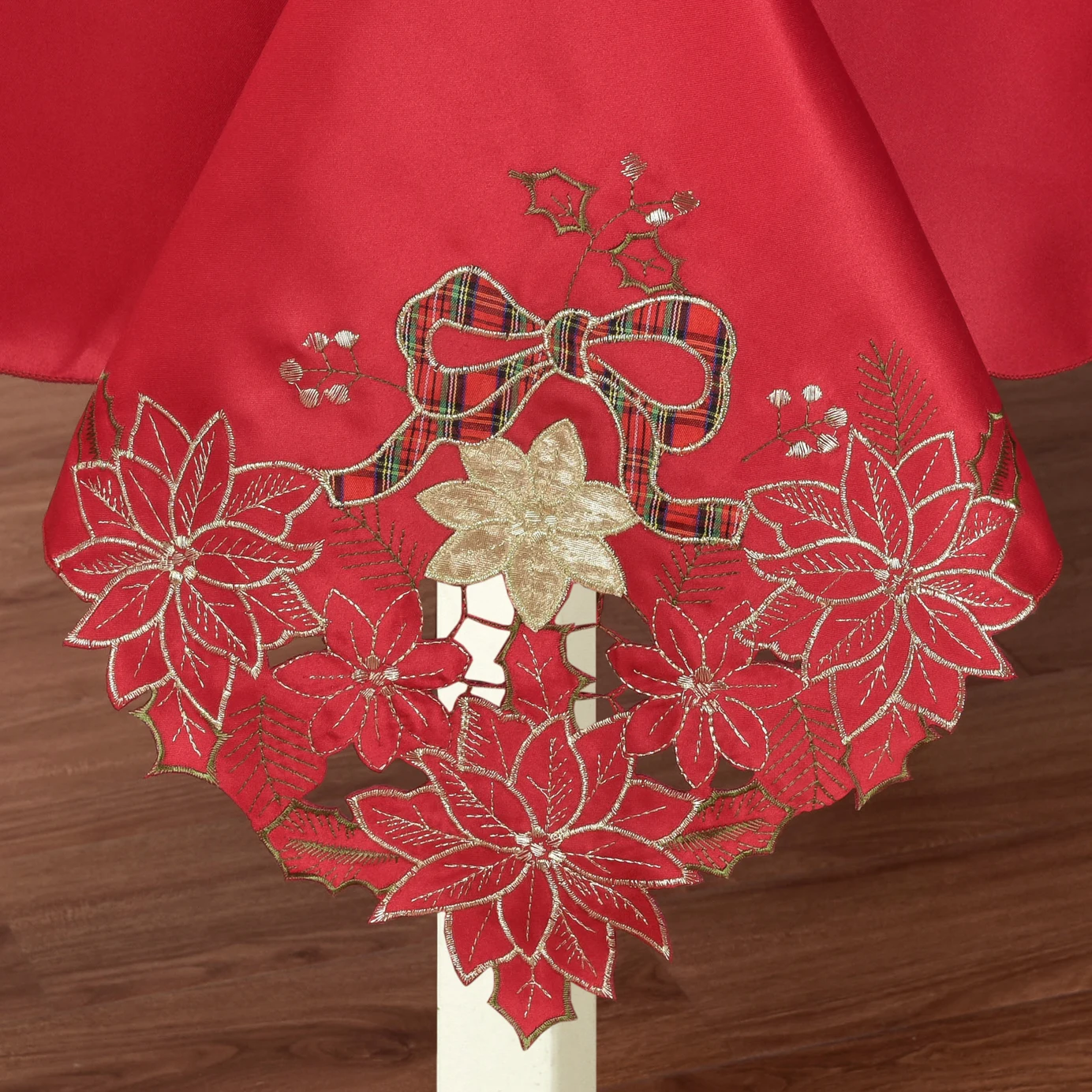 hot selling rectangular tablecloth Christmas embroidery home table cloth