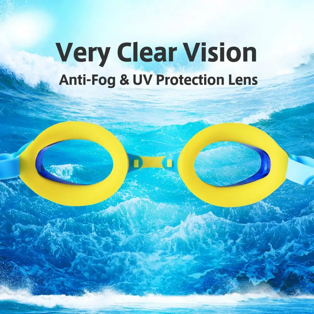 Pool & Accessories Kids Swimming Googles Swim Glasses- UV Protection with Protection Case