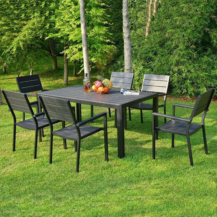 Stackable Patio Restaurant Wood Cafe Chairs Outdoor Plastic Teak Dining Chair