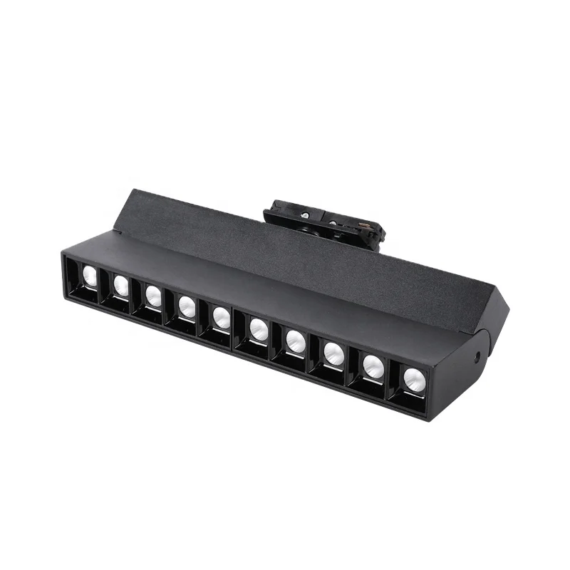 Popular design track linear grille light cob led magnetic track light systems 10w 5 heads for office