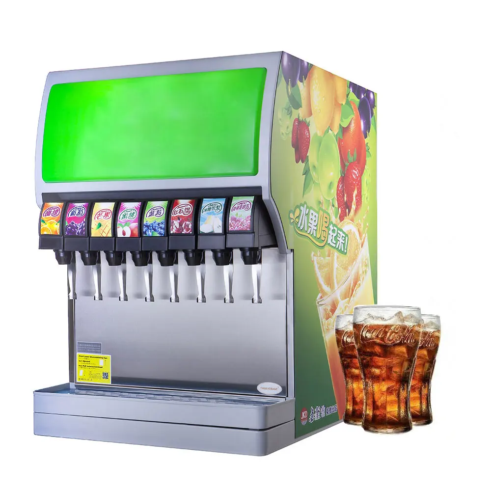 Professional Manufacturer Custom 8 Flavor Commercial Fountain Beverage Dispensers Machine