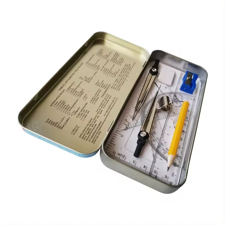 Cheap 13pcs Oxford Math Set School Stationery Mathematical Instrument Geometry Set