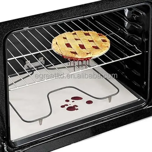 Chinese Factory Direct Sales Product Nonstick Oven Liner Reusable Ptfe Baking Sheet  Oven Liner Mat  Stove Cover Liner