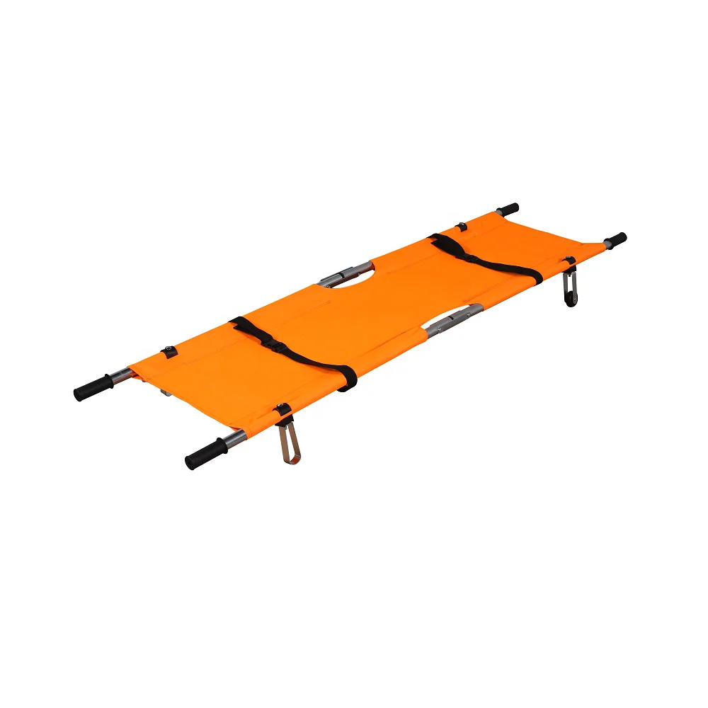 Medical equipment stainless steel folding ambulance stretcher rescue stretcher