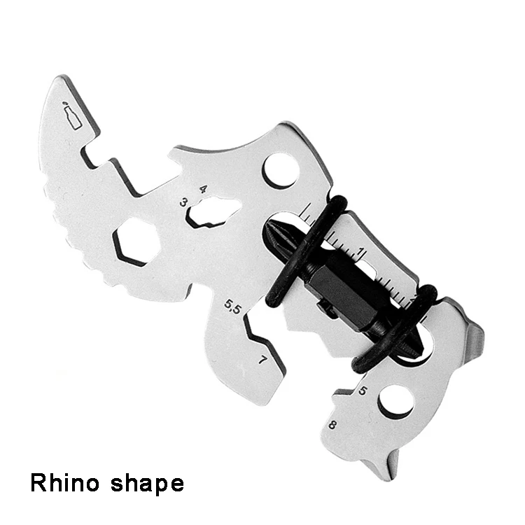 18 в 1 многофункциональные Брелоки для ключей маленькие инструменты для повседневного использования карточка для выживания карманный инструмент для отвертки гаечный ключ открывалка для бутылок