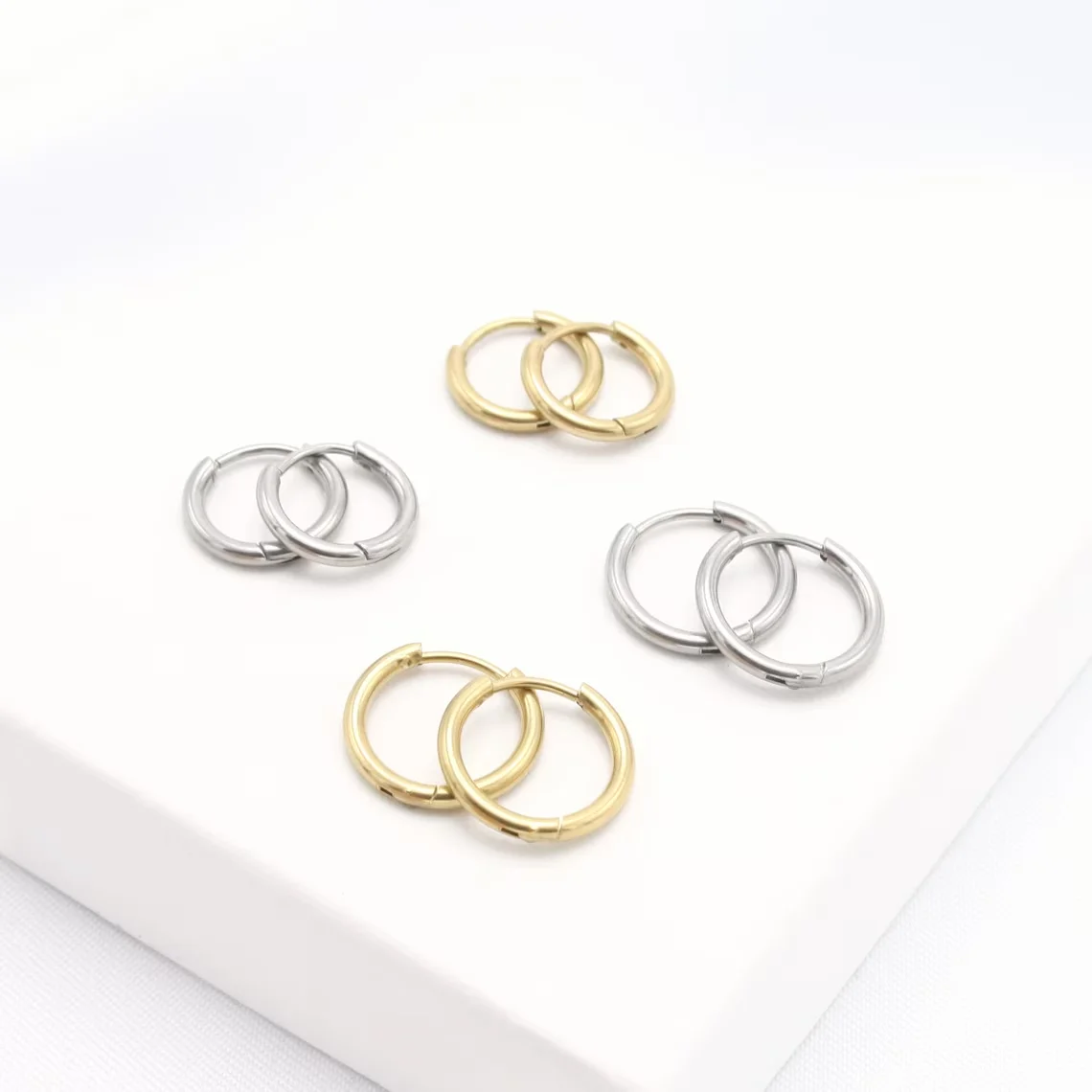 Earrings Circle Korean Fashion Jewelry Circle Hoop Earrings Steel Jewelry Stainless Earings Gold Plates Non Tranish Jewelry