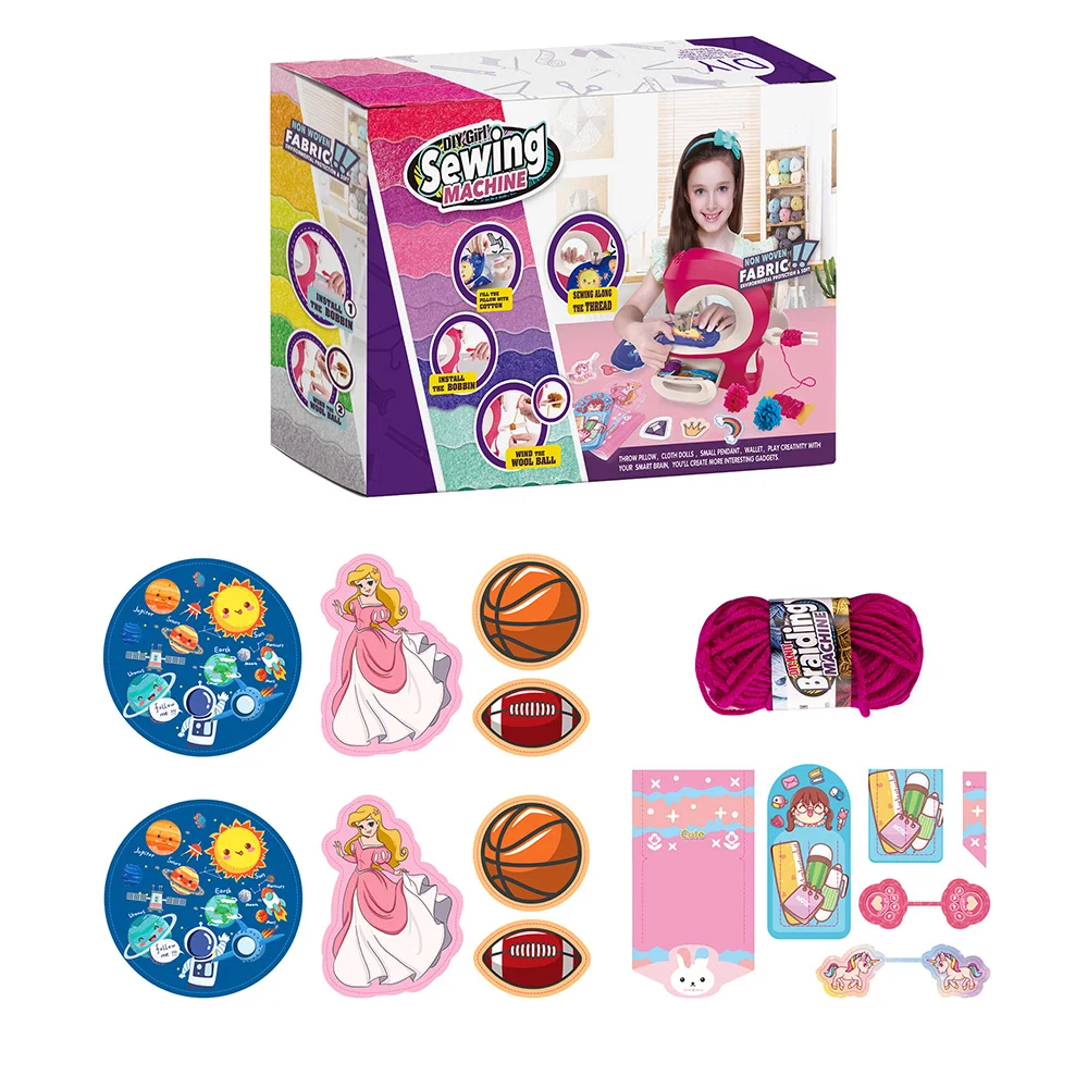 Plastic DIY Sewing Machine Pretend Play  Kids Toys With Accessories & OEM Available