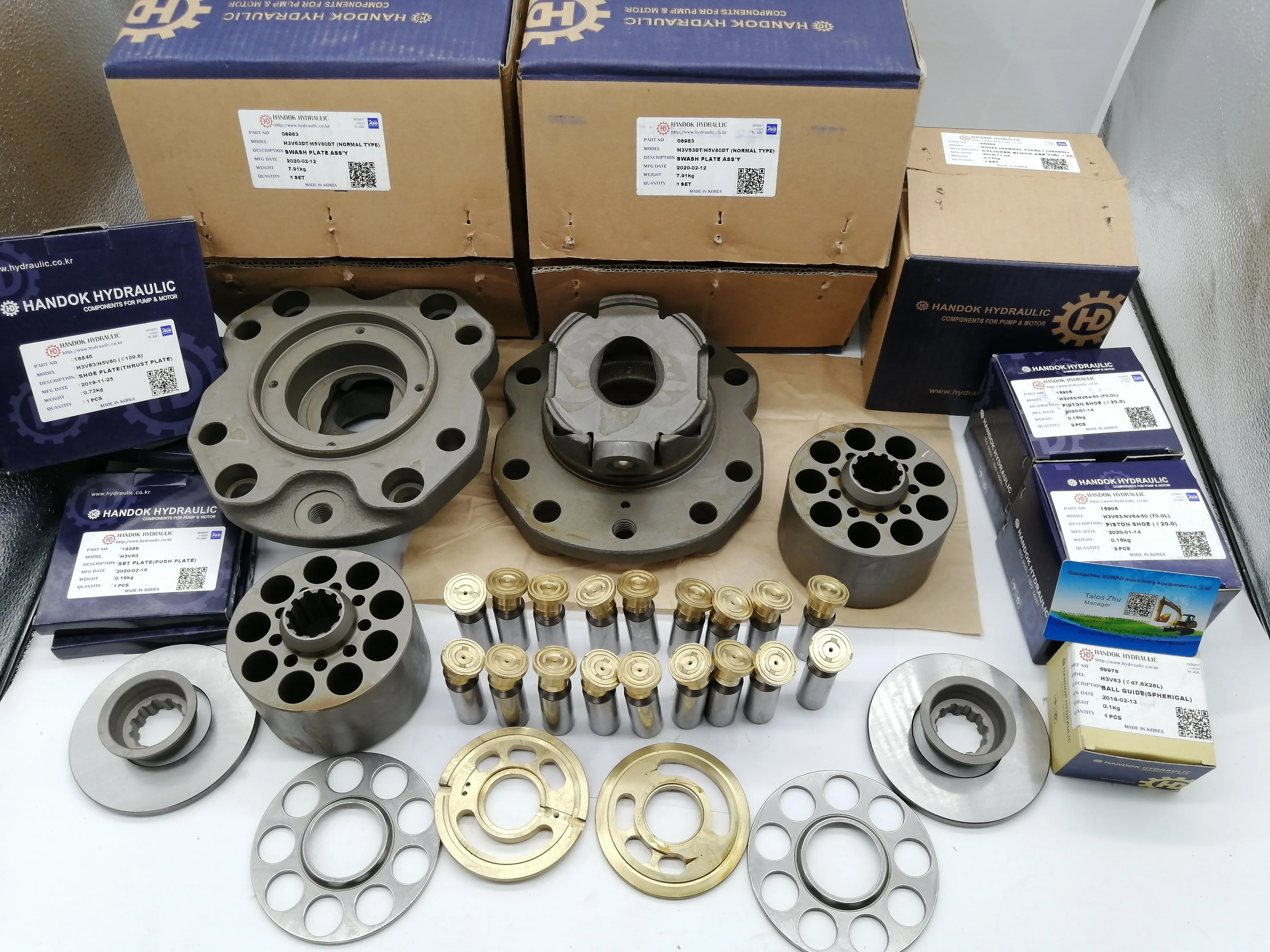 Комплект для ремонта гидравлического насоса ЭКСКАВАТОРА CAT E312 HANDOK K3V63 K5V80 K3VL80 цилиндрический блок пластина клапана поршневая