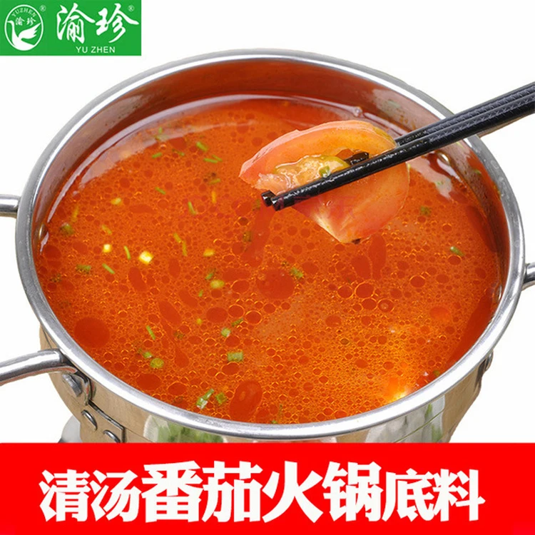 Delicious tomato hot pot bottom material 350g hot pot bottom material for family/restaurant