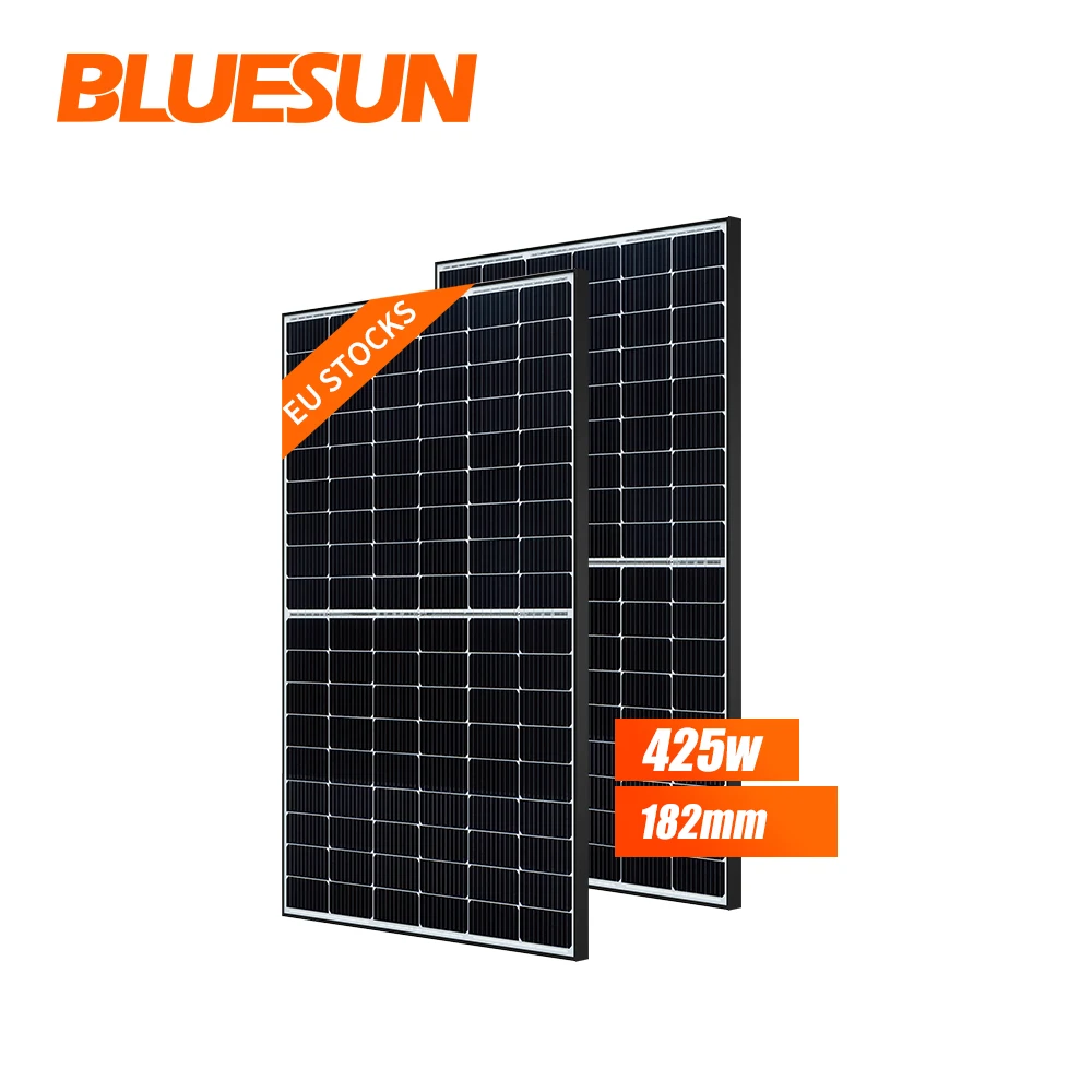 ja solar 405w overlapping solar cell panel 60 cell solar panel black frame 400w 405w 410w 425w BOB