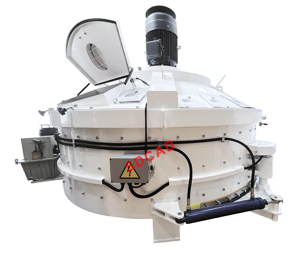 large capacity concrete planetary mixer mobile concrete mixer with self loading