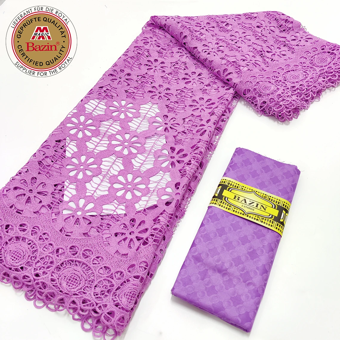 African Dry Lace Fabric With Bazin Rich Original Jacquard Material For Nigerian Women Wedding Bride Dress Roy Swiss Voile Laces