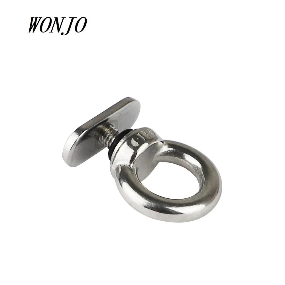 316 Stainless Steel M6 Bolt Kayak Track Mount Tie Down Eyelets Hold Your Bungee Cord or Ropes Rowing Inflatable
