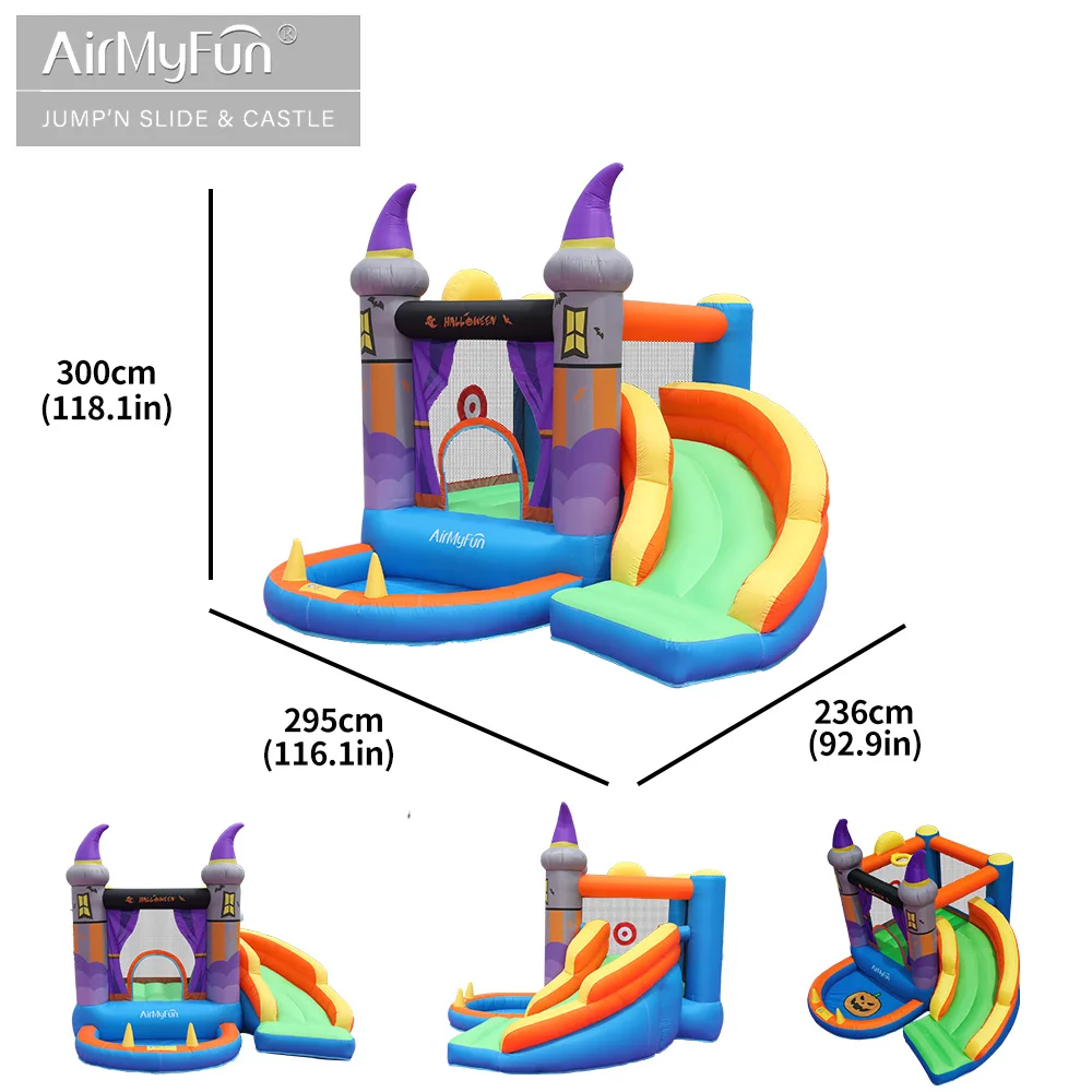 Newly designed Halloween Inflatable Bouncer Castle Game For Kids Inflatable House Party Jump Bouncing And Slide Combo Outdoor