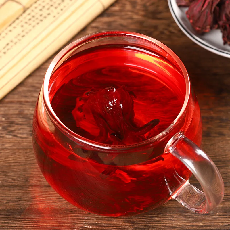 Dry Red Roselle Hibiscus Tea Organic Dried Hibiscus Flower Tea Herbal Roselle  Dried Hibiscus Flowers